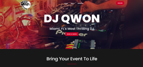 DJ Qwon Website Project