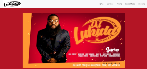 DJ Lukidd Website Design Project